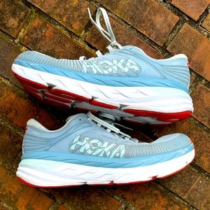 Women’s Hoka Bondi 7 Blue Fog/Glass Size 9.5